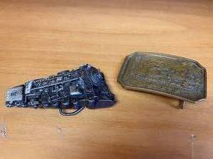 lot 176 image: 2 Locomotive Belt Buckles