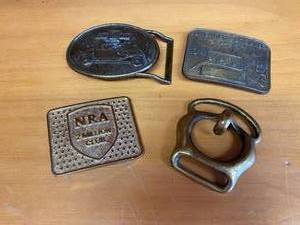 lot 174 image: 4 Collectible Belt Buckles