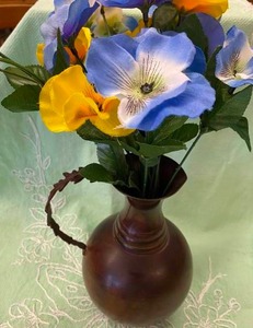 lot 132 image: Delicate VasePitcher with Flowers