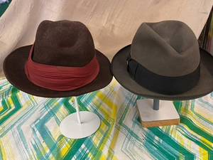 lot 247 image: The Deluxe and Landcaster Mens Hats wStands
