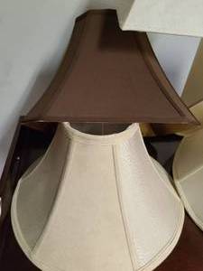 lot 43 image: 5 Full Size Modern Lamp Shades