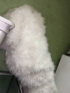 lot 355 image: Huge Bolt of White Faux Fur