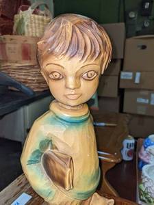 lot 370 image: Esco Poducts 1973 Chalkware School Boy