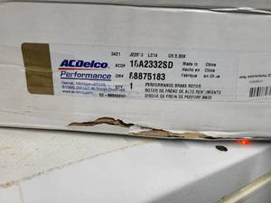 lot 15 image: ACDelco Gold 18A2332SD Performance Rear Disc Brake Rotor