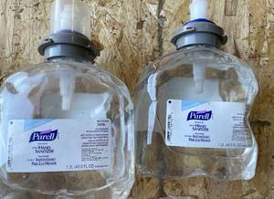 Lot of Automatic Hand Sanitizer Dispensers and Refill Bottles