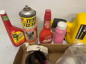 box of MIsc gas treatment  spot light  safty mask