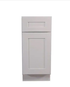 lot 532 image: Design House Brookings Plywood Ready to Assemble Shaker 9x34.5x24 in. 1-Door 1-Drawer Base Kitchen Cabinet in White