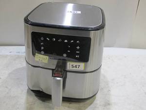 lot 547 image: Insignia - 5 Qt. Digital Air Fryer - Stainless Steel Model NS-AF5DSS2
