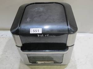 lot 551 image: Instant Pot Vortex Plus 10-Quart Air Fryer, 7-in-10 Rotisserie and Convection Oven, Roast, Bake, Dehydrate and Warm, with EvenCrisp Technology, 1500W, Stainless Steel