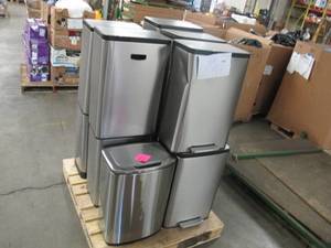 lot 597 image: Pallet of Not Working or Working w Damage - Trash Bins