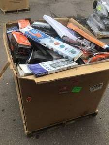 Pallet of assorted Tools, hardware, Garage and Misc items various models and conditions  - Customer Returns - Review all pictures