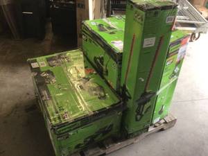 Mix Lot of GreenWorks Lawn Mowers and Trimmer - various models and conditions Review all pictures