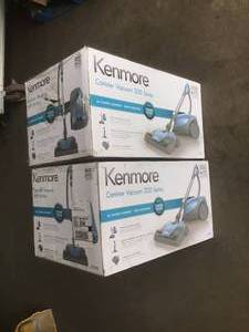 Lot of 2 KENMORE 200 Series Bagged Canister Vacuum Cleaners - Review all pictures open box customer returns