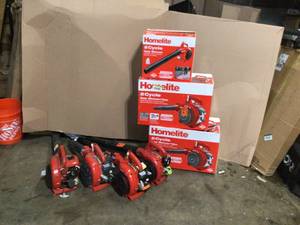 Mix Lot of Homelite Gas Blowers  Various models and conditions  Customer Returns -Review all pictures