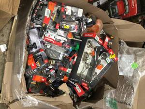 Gaylord with assorted Door knobs and hardware various models and conditions see pictures