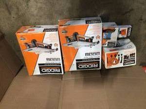 Lot of assorted Ridgid Tools and accesories various models and conditiobns Customer Returns - Review all pictures