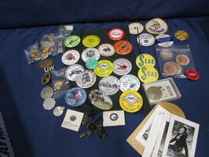 Pins, Worlds Fair, B&W