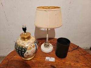 lot 47 image: Three Beautiful Vintage Lamps
