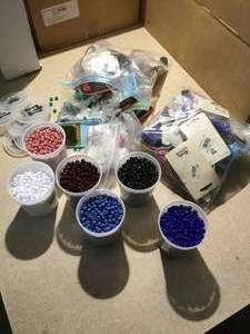Large assortment of beads