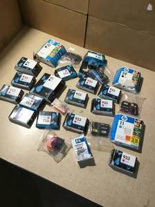 Large assortment of HP and generics toners.