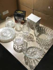Large selection of lead Crystal and Crystals.