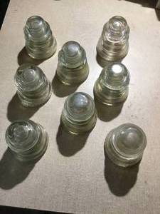 7 Vintage Telephone insulators