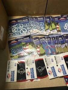 Huge selection of face mask and gator New