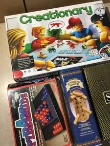 4 games lego Scruples, Jumbling tower, pyramids