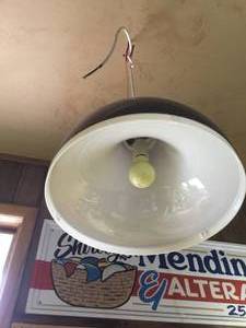 Vintage hanging lamp Gray