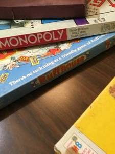 Assortment of vintage games from the 1970s