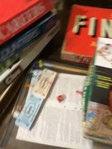 Assortment of vintage games from the 1970s