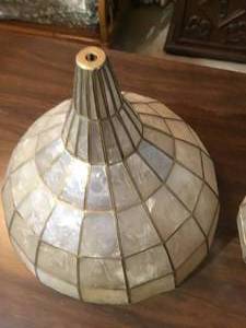 White Capiz Lamp shade