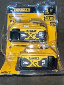 DEWALT 20-Volt MAX XR Premium Lithium-Ion 5.0Ah Battery Pack (2-Pack)