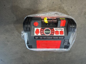 Vector 1200 Peak Amp Jump Starter, Dual Power Inverter, 120 PSI Air Compressor, Two USB Charging Ports, Rechargeable