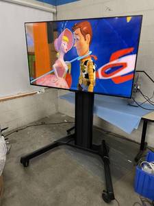 lot 26 image: Sharp 60 LC-60LE660U Aquos Full HD SMART LED 3D TV  Television  Display with Chief LPAUB Fusion Mobile AV Cart