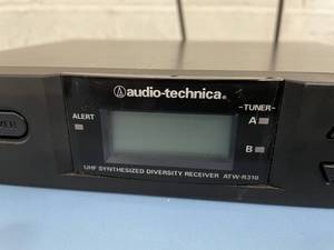 lot 19 image: Audio-Technica AT Wireless Microphone System with Handheld Mic Receiver Antenna & Power