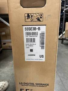 lot 91 image: LG 55 169 Widescreen 1080p HDTV Display  TV - Model 55SE3B