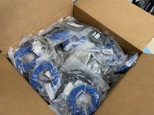 lot 142 image: 3 Large Boxes of NEW Miscellaneous Pro Audio Video & Computer Cables - 60 Pounds