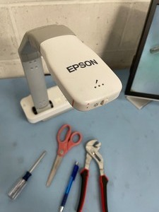 lot 140 image: Epson ELPDC11 High Resolution Document Camera  Visual Presenter with Monitor