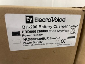 lot 113 image: Lot of 8 - NEW - Electro-Voice EV BH-200 2-Bay Battery Charging Systems with Power Supplies