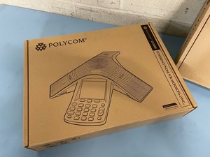 lot 29 image: Lot of 2 - Polycom CX3000 Audio Conference Speaker Phone Speakerphones