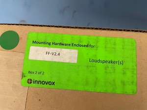 lot 78 image: New in Box Innovox Pro Audio FF-V2.4 Flex Focus Line Array Flat Panel Display  Monitor Sound Bar Soundbars