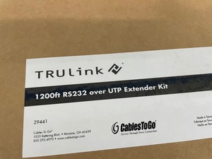 lot 88 image: Lot of 14 - NEW in Box - Cables 2 Go  C2G TruLink Tru Link RS232 Over Network - Model 29441