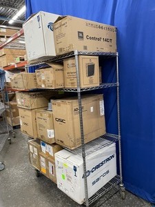 lot 95 image: Large Lot of New  Unused Pro Audio Speakers - Includes JBL Tannoy EV Crestron & Morel (Single Speakers - NOT in Pairs)