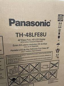 lot 107 image: Panasonic TH-48LFE8U 48 Full HD Professional 1080p LCD Monitor  Display  TV  Television