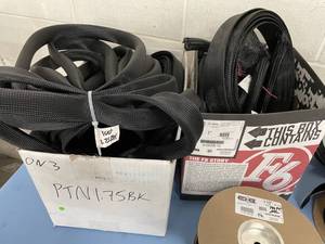 lot 87 image: Lot of Various Size Expandable Braided Cable Sleeves  Sleeving