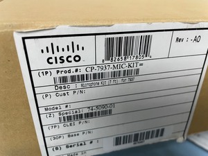 lot 155 image: Lot of 7 - Cisco External  Expansion Microphones & Cables for Unified IP Pro Audio Conference Station