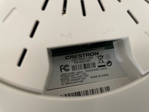 lot 160 image: Lot of 3 - Crestron CEN-WAP-1500 High Power Dual Band Wireless Access Point Units