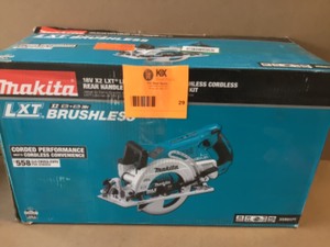 lot 29 image: Makita 18V X2 LXT 5.0Ah Lithium-Ion (36V) Brushless Cordless Rear Handle 7-14 in. Circular Saw