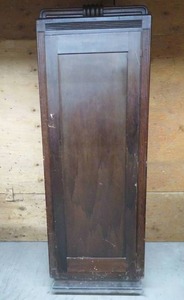 VINTAGE WARDROBE ON CASTORS  SKELETON KEY